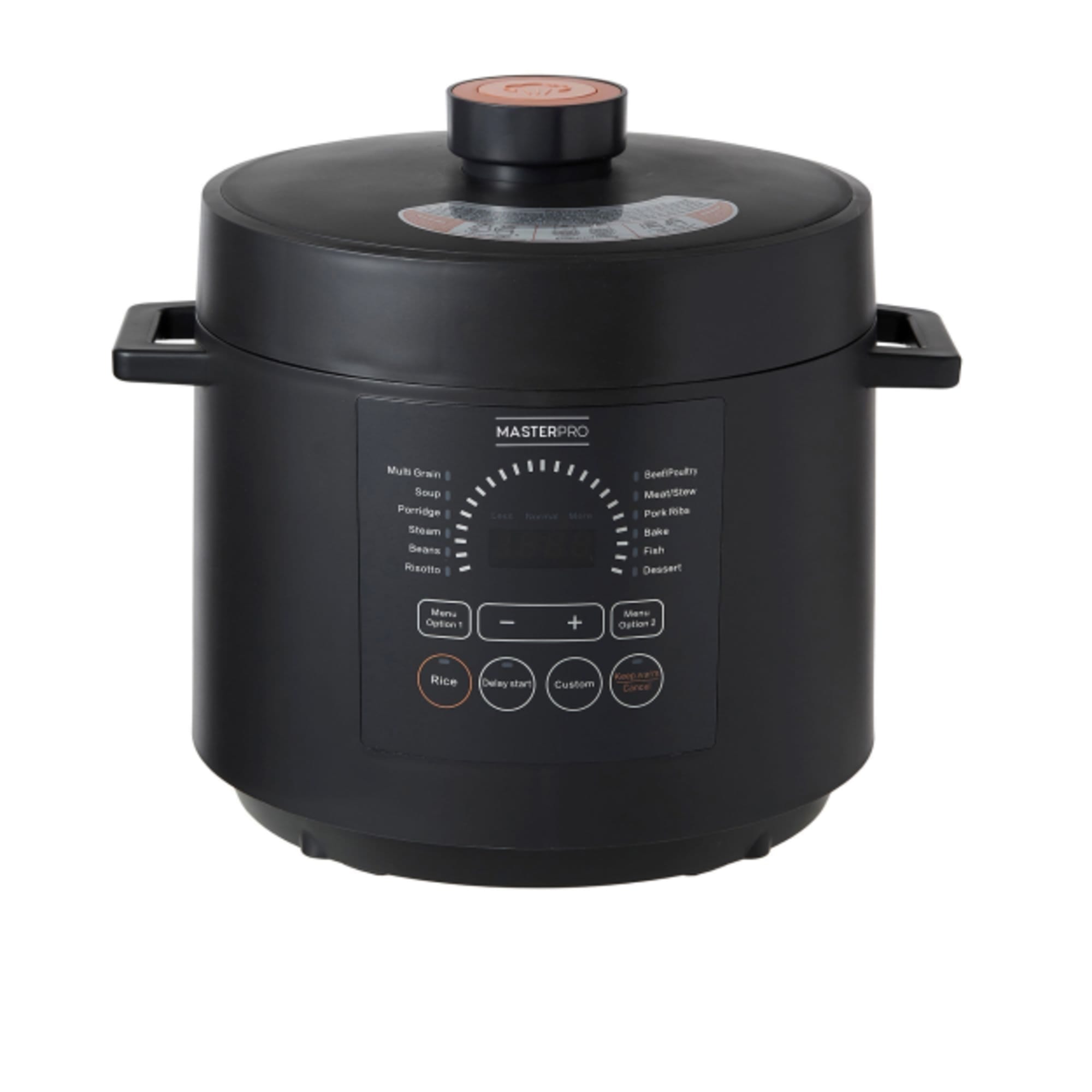 MasterPro Multi Cooker 6L Black Kitchen Warehouse